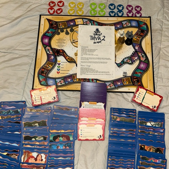 Wonderful World of Disney Trivia 2 The Sequel Board Game 2000 *Complete* - Picture 2 of 10